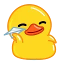 Стікер Telegram Duck ✈