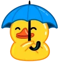 Telegram Duck emoji 🌧