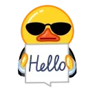 Telegram Duck emoji 🤗