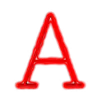 Telegram emoji Red Blue glitter font