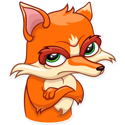 Telegram stiker «Go, Fox!» 😒
