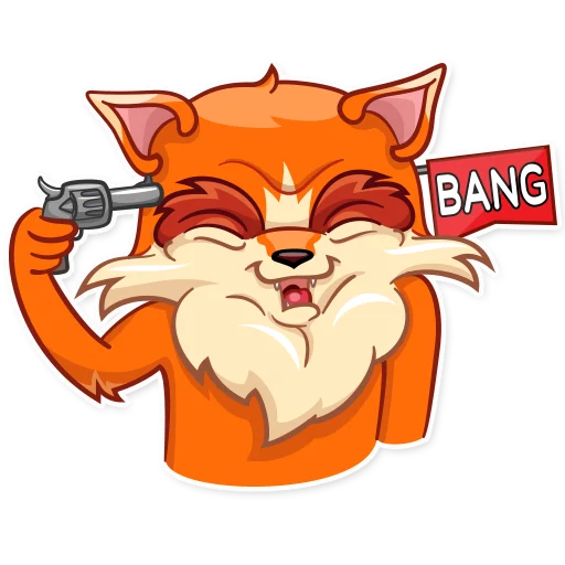 Стикер Telegram «Go, Fox!» 
