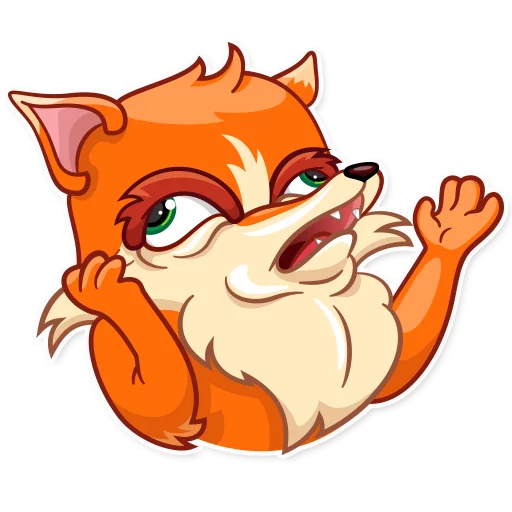 Telegram Sticker «Go, Fox!» 😖