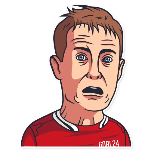 Telegram Sticker «Всегда в футболе👉» 😨