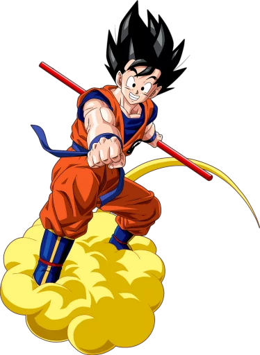Telegram stiker «Goku» ⚫