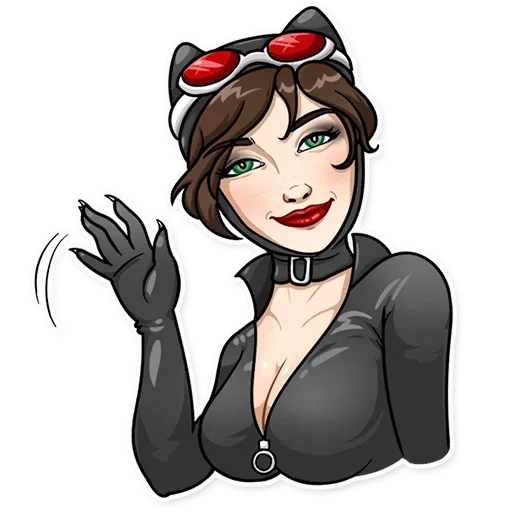 Telegram stiker «Catwoman ::TgSticker» 👋
