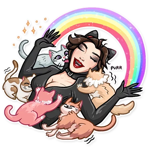 Telegram Sticker «Catwoman ::TgSticker» 🐱