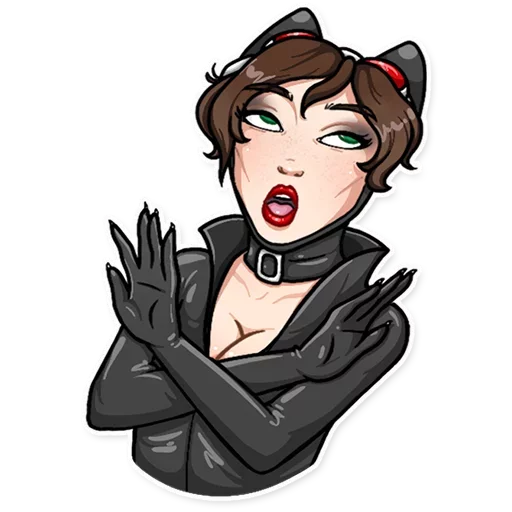 Telegram stiker «Catwoman ::TgSticker» 🙅