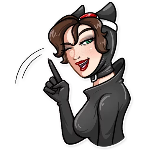 Telegram stiker «Catwoman ::TgSticker» 😏