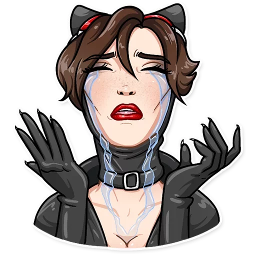 Telegram stiker «Catwoman ::TgSticker» 😭