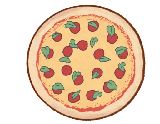 Стикер Telegram «Good Pizza, Great Pizza» 🍕