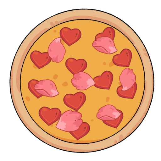 Стикер Telegram «Good Pizza, Great Pizza» 🌹