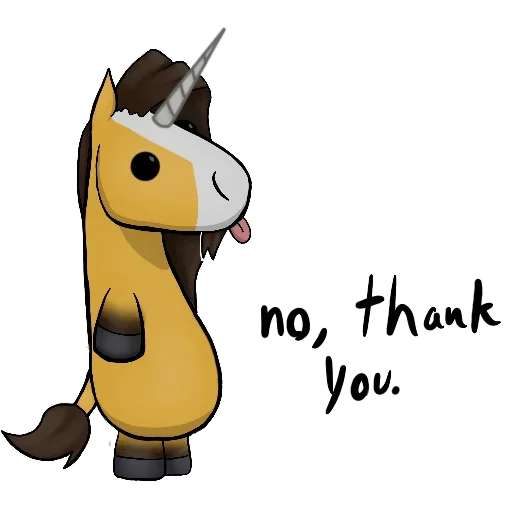 Telegram Sticker «Good Unicorn» 🙅‍♂