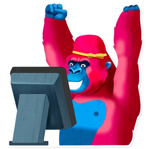 Telegram Sticker «Gorilla » 😖