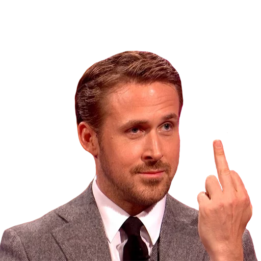Стикер Telegram «Ryan Gosling» 🖕