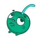 Green Cherry emoji 