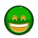 Green Emoji sticker 😄