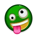 Эмодзи Green Emoji 🤪