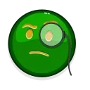 Стикер Green Emoji 🧐