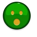 Стикер Green Emoji 😮