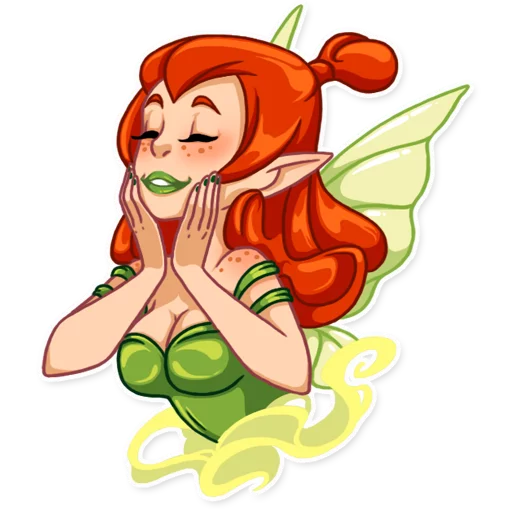 Telegram stiker «Green Fairy» 