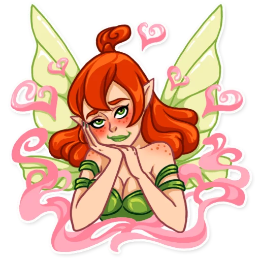 Telegram Sticker «Green Fairy» 💕