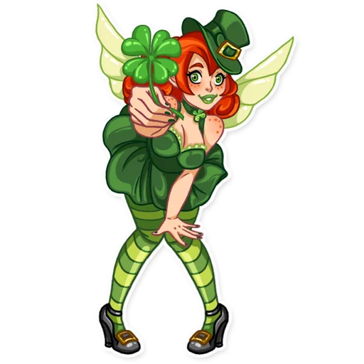 Стікер Telegram «Green Fairy» 