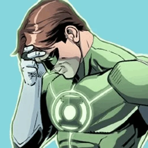 Стикер Telegram «Green Lantern» 🤨