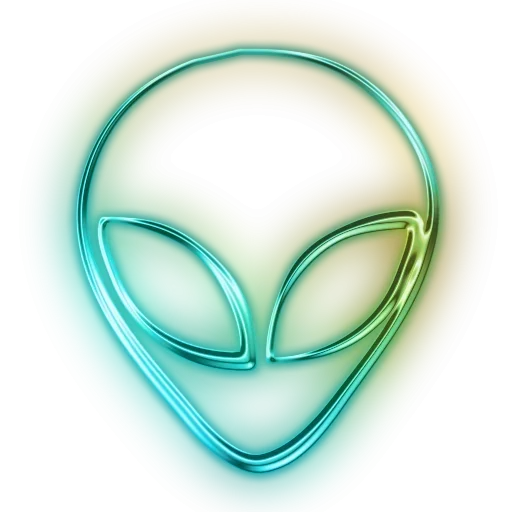 Telegram stiker «Green Neon» 🙁