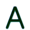 Telegram emoji Green glitter font
