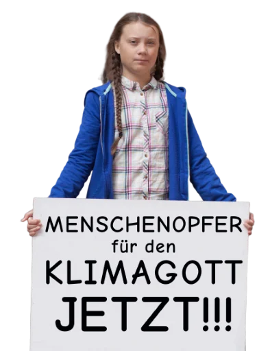 Эмодзи Greta Thunberg 💪