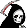 Эмодзи телеграм Grim Reaper