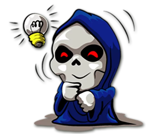Telegram Sticker «Grim Reaper» 💡