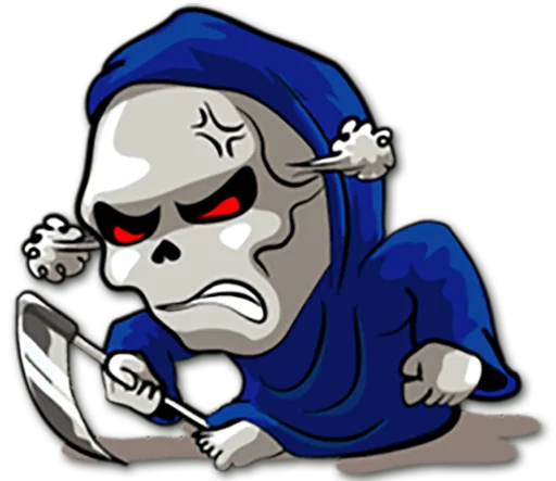Telegram Sticker «Grim Reaper» 