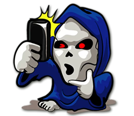 Telegram Sticker «Grim Reaper» 📱