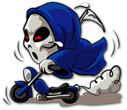 Grim Reaper emoji 🚲