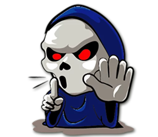 Grim Reaper emoji ✋