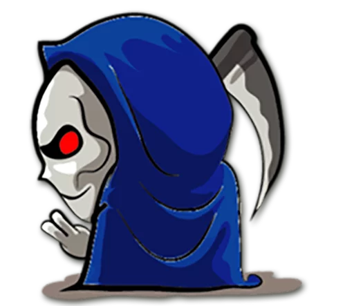 Grim Reaper emoji ✌