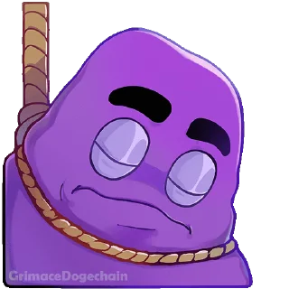 Grimace DogeChain emoji 💀