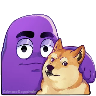 Grimace DogeChain emoji 🐕