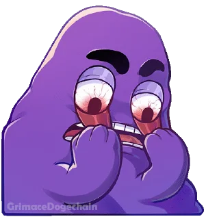 Grimace DogeChain emoji 😬