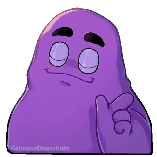 Grimace DogeChain emoji 😌