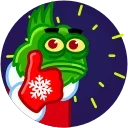 Telegram emoji Pepe Grinch