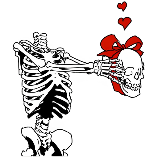 Telegram stiker «Груда костей ч.1» ❤️