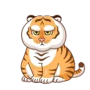 Grumpy Tiger emoji 👋