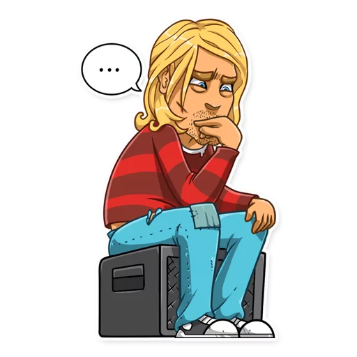 Kurt Cobain sticker 🤔