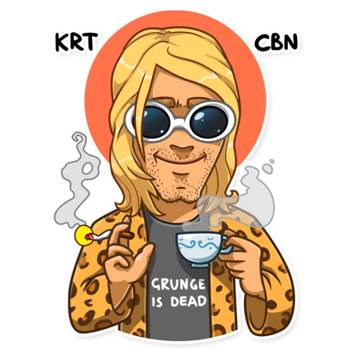 Эмодзи Kurt Cobain 