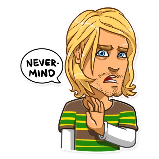 Kurt Cobain emoji ✋