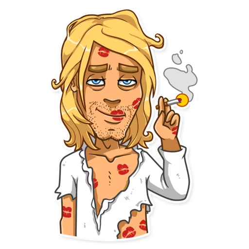 Kurt Cobain emoji 💋