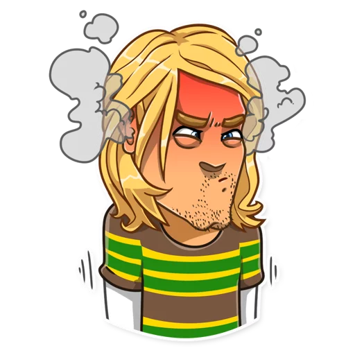Kurt Cobain sticker 😤